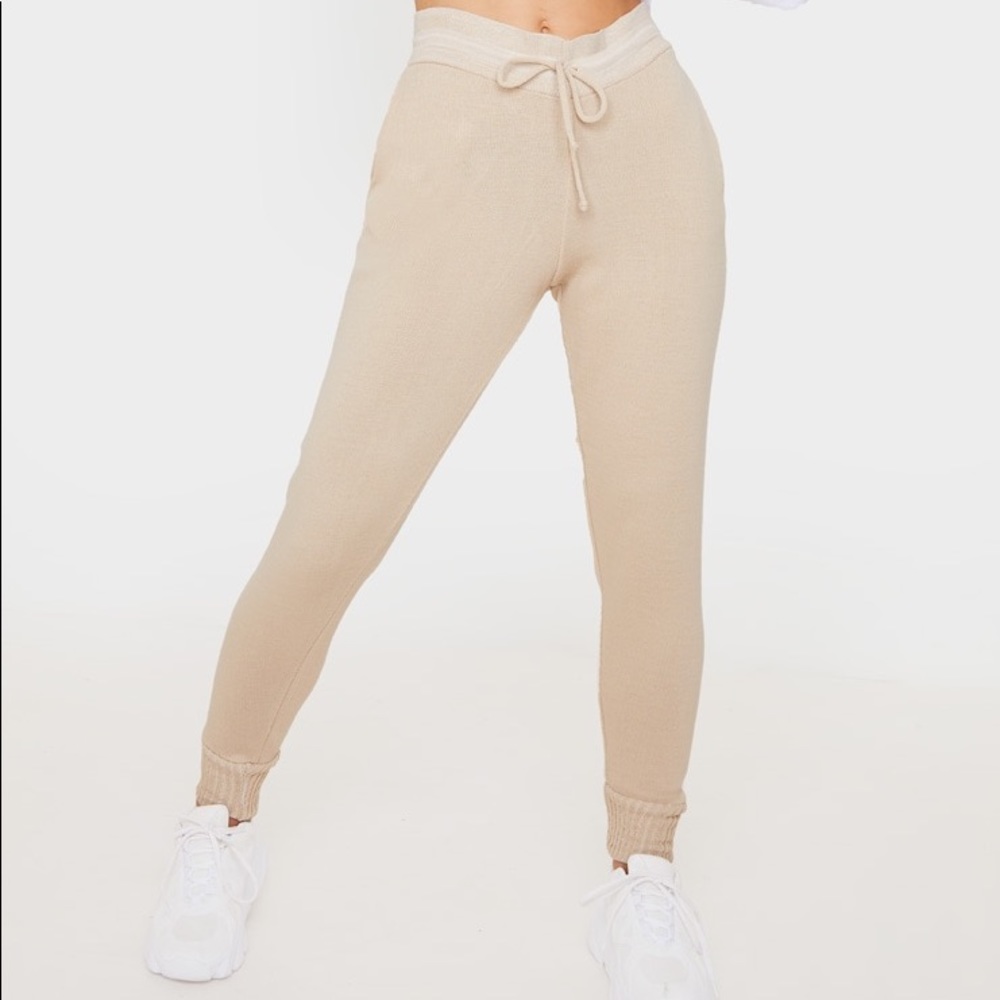 Stone Knitted Joggers